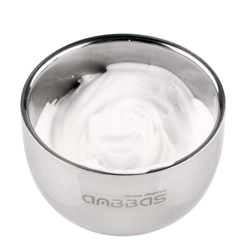 Anbbas Shaving Brush Synthetic Badger Hair Wood Handle,Stainless Steel Shaving Stand and Bowl,Perfect for Men Wet Shave - Image 4
