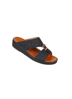 barjeel uno 008-3736 Barjeel Uno Men Arabic Sandals BS 25 Black  - Image 2