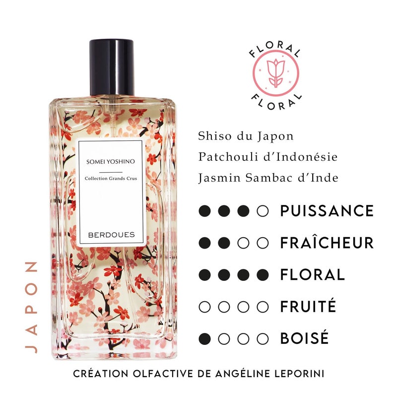 Berdoues Grands Crus Somei Yoshino Eau de Parfum | Floral, Long Lasting Scent Made in France | Spray Fragrance for Women| Luxury Perfume with Premium Quality Ingredients, 3.4 fl.oz. - Image 2