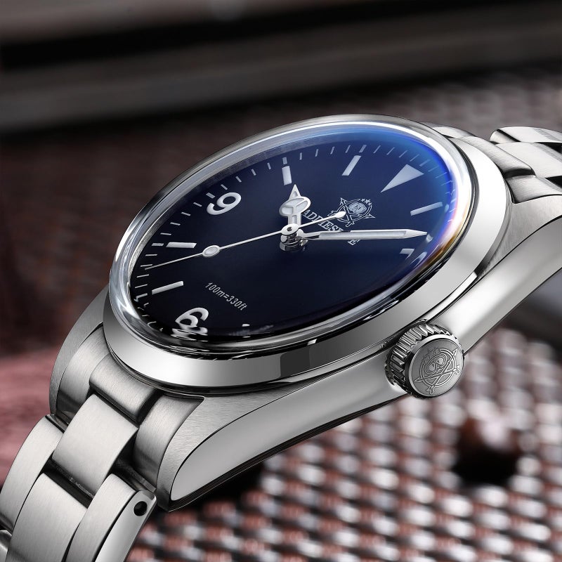 ADDIESDIVE 36 MM Small Dial Smooth Sweep Quartz Wrist Watches Sapphire Crystal Stainless Steel Luminous Waterproof 100 M Analog Watch - Image 4