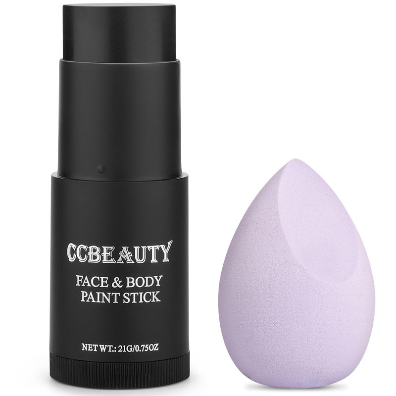 CCbeauty Eye Black Stick, Face Paint Stick, Face Painting Kit, Waterproof & Long Lasting Anti-Glare For Football Baseball Softball Lacrosse, SFX Makeup Kit For Skeleton Clown Halloween Costume Cosplay - Image 1