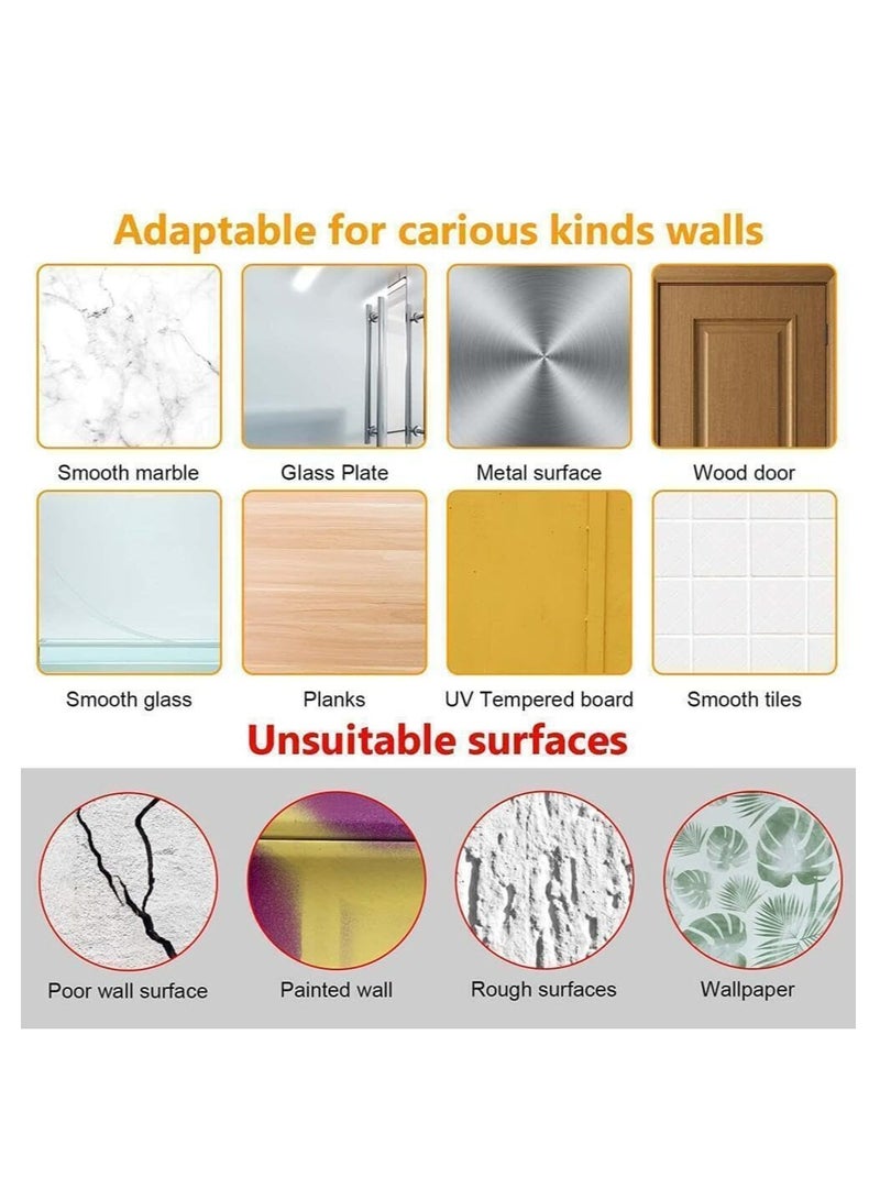 Oasisgalore 18 Pcs Waterproof Rustproof Adhesive Wall Hooks Screw Wall Hangers Without Nails for Kitchen Bathroom  - Image 5