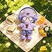 VVQUI 17cm Handcrafted Doll Clothes NO Doll 6Piece Set Hat Sweaters Skirt Headphones Glasses Shoes Cute and Premium Dolls Outfit Accessories Purple Sweaters Suit - Image 4