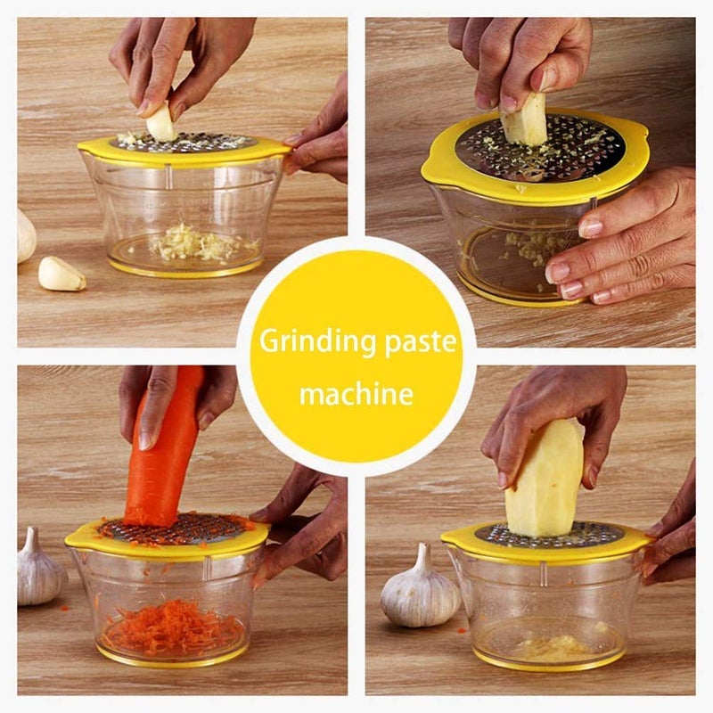 Apar Upgrade 2 in 1 MultiFunction Corn Stripper Peeler Set Box Grater for Ginger Garlic and Carrot Stainless Steel BladeNonSlip HandleGraterMeasuring Bowl - Image 4