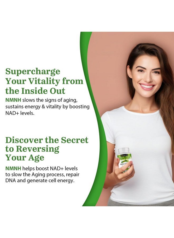 Mapurwn NMNH (Dihydronicotinamide Mononucleotide),NMN Supplement Alternative, 500mg per Serving NAD Supplement to Boost NAD+ Levels As We Age, NMNH for Anti-Aging, Energy, Focus, 120 Count (120 Servings) - Image 5