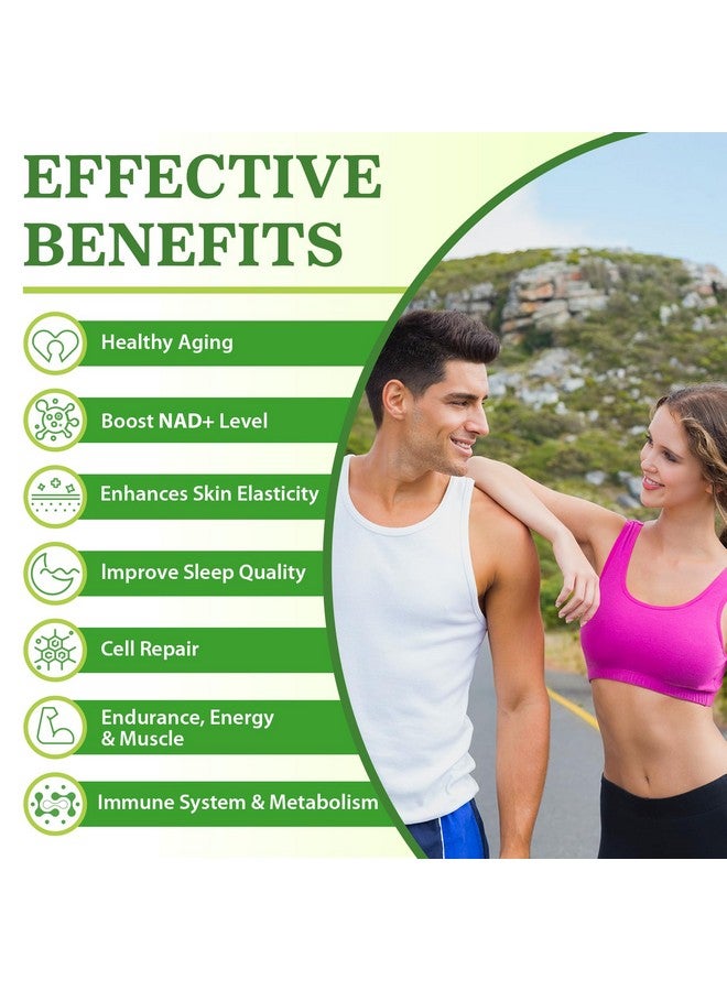 Mapurwn NMNH (Dihydronicotinamide Mononucleotide),NMN Supplement Alternative, 500mg per Serving NAD Supplement to Boost NAD+ Levels As We Age, NMNH for Anti-Aging, Energy, Focus, 120 Count (120 Servings) - Image 3