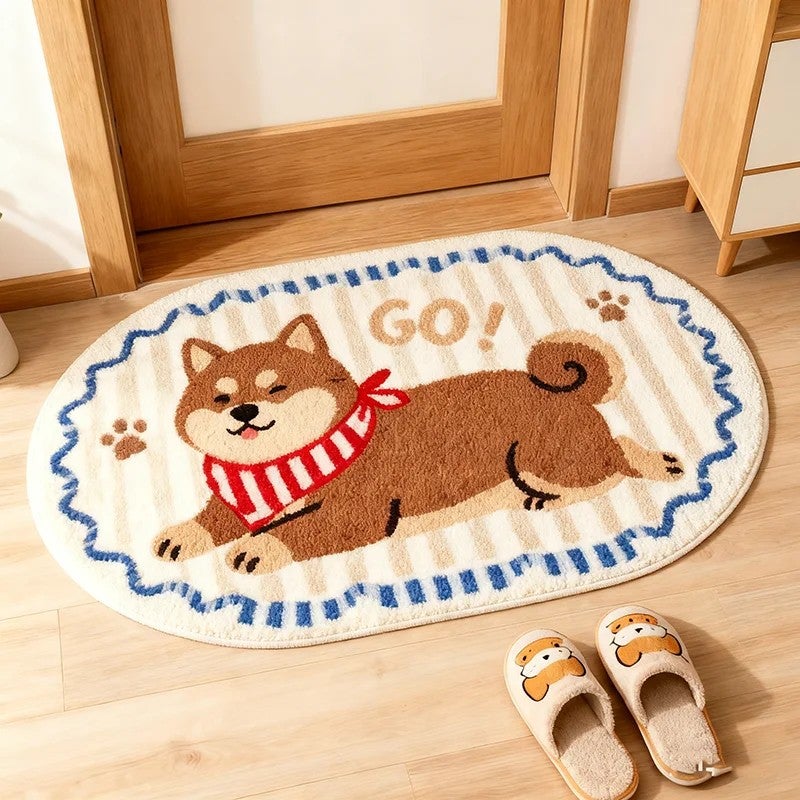 Y&D Animal Tufted Bathroom Rugs - Own Brand Design Fluffy Microfiber Bath Mats, Absorbent Room Decor, Cute Animal Rug - Image 5