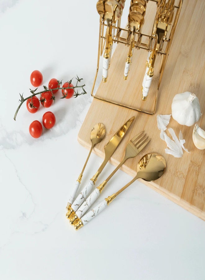 VAV GET 24-Piece Flatware Cutlery Set For 6 People - Image 3