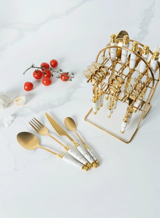 VAV GET 24-Piece Flatware Cutlery Set For 6 People - Image 1