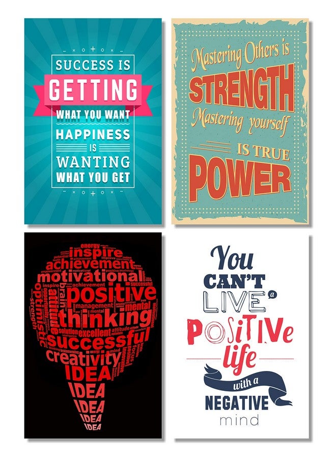 PRINTELLIGENT Motivational Positive Quote Poster for Office, Living Room, Home Decor Set of 10 Size :A3 (45 cm x 30 cm) (G) - Image 2