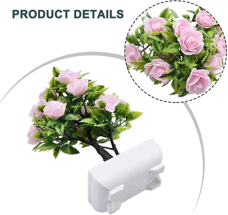 3pcs Artificial Potted Flower Plant Bonsai Outdoor Indoor Garden Home Birthday Party Decorations Wedding(Yellow) - Image 3
