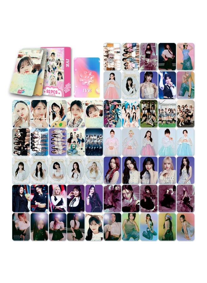 NIBEMINENT 92 Pcs Kpop IVE Lomo Cards Card For Fans Collection Gifts - Image 3