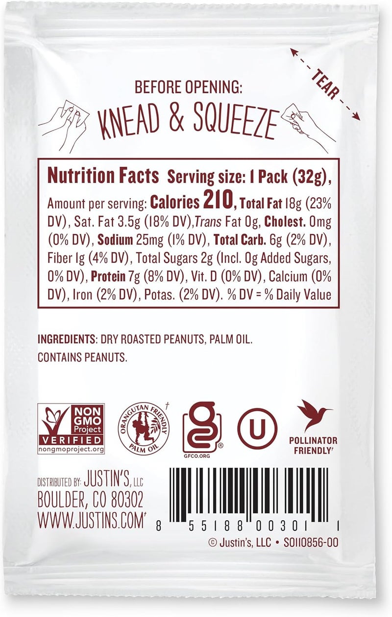 Justin's Classic Peanut Butter Squeeze Pack - Image 3