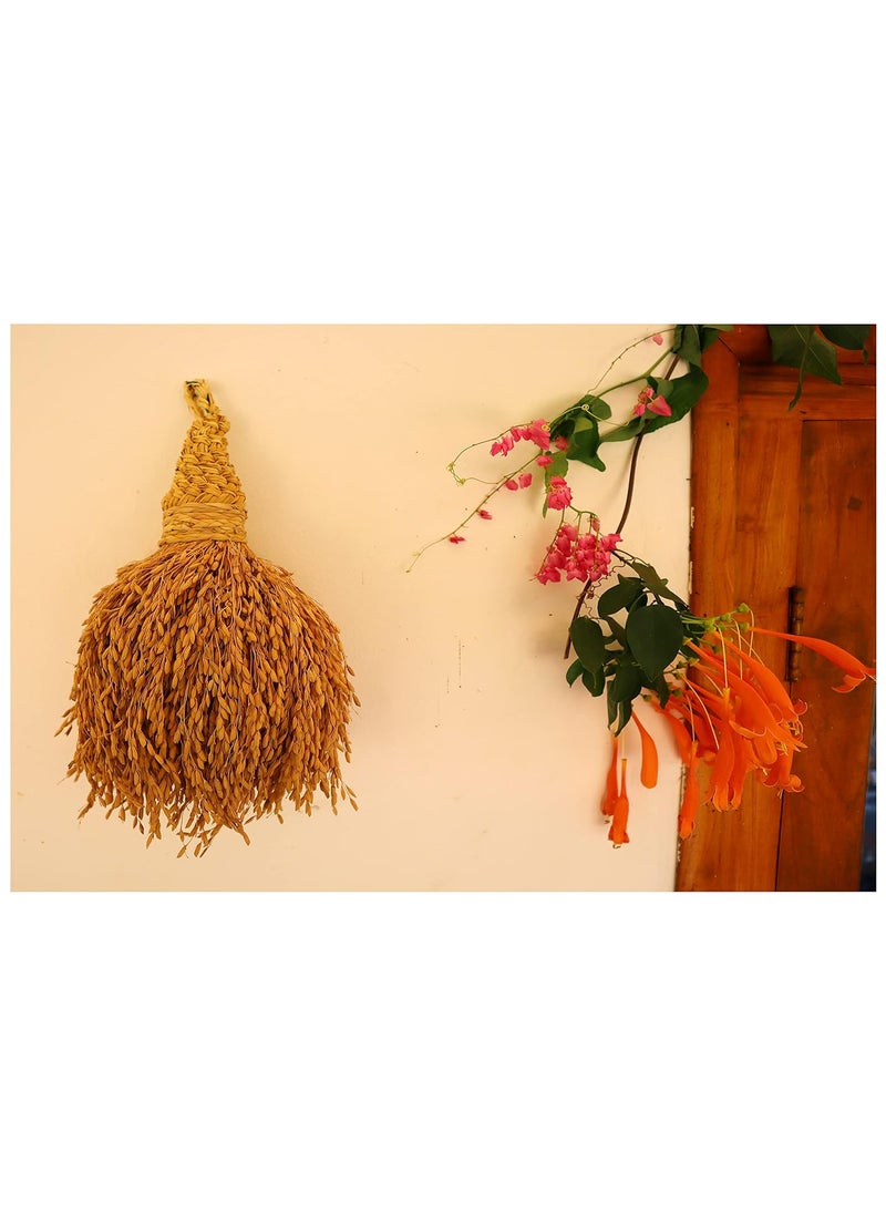 USIRA Natural Paddy Bunch500 Gram Gucha Hanging with Natural Paddy GrainsDecorative Hanging for Home and Pooja Room Decoration  - Image 2