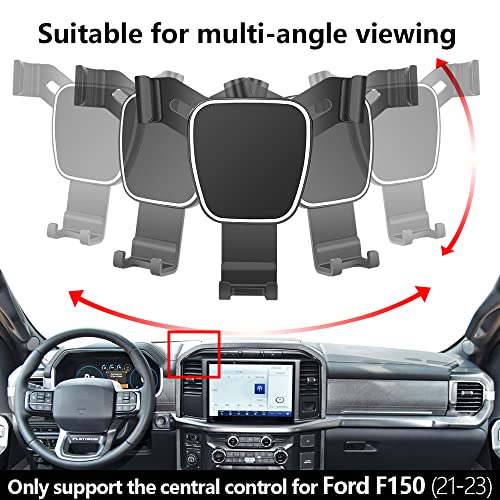 musttrue Car Phone Holder for Ford F-150 F150 Truck 2021-2025【Not Fit 2024-2025 King Ranch，Raptor】 Auto Accessories Navigation Bracket Interior Decoration Mobile Cell Phone Mount - Image 5