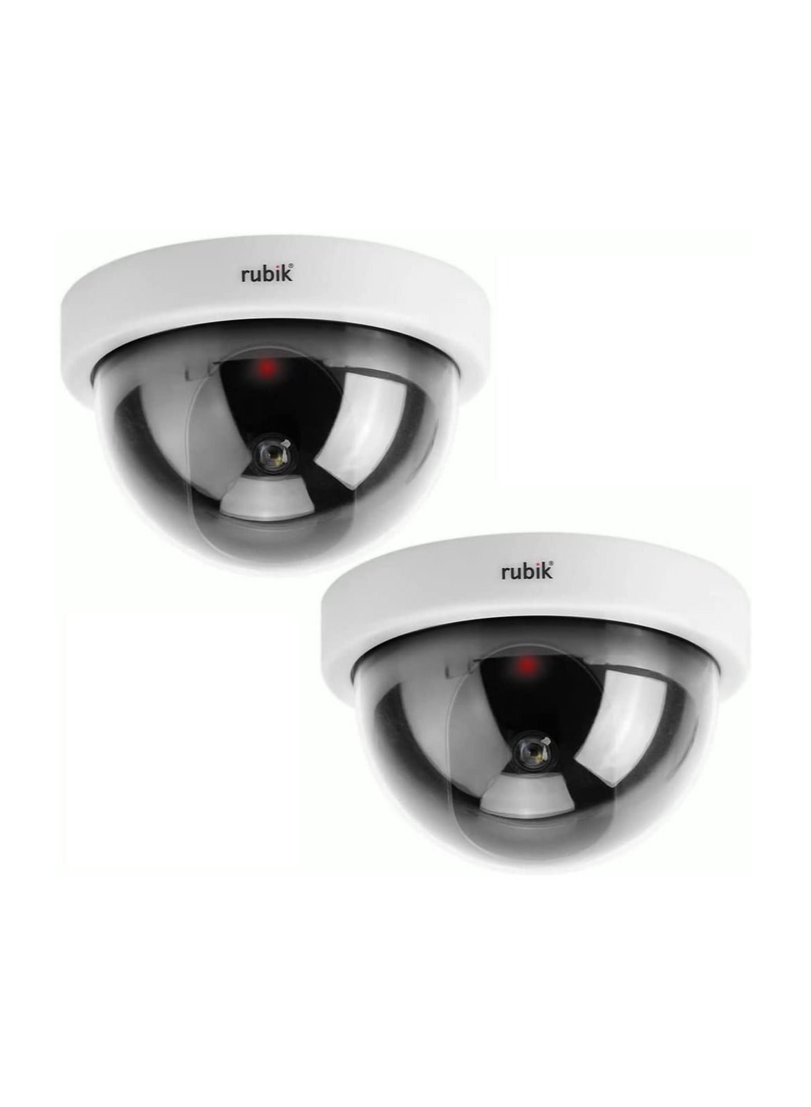 روبيك Rubik 2pc Dummy Cctv Dome Camera With Led Light