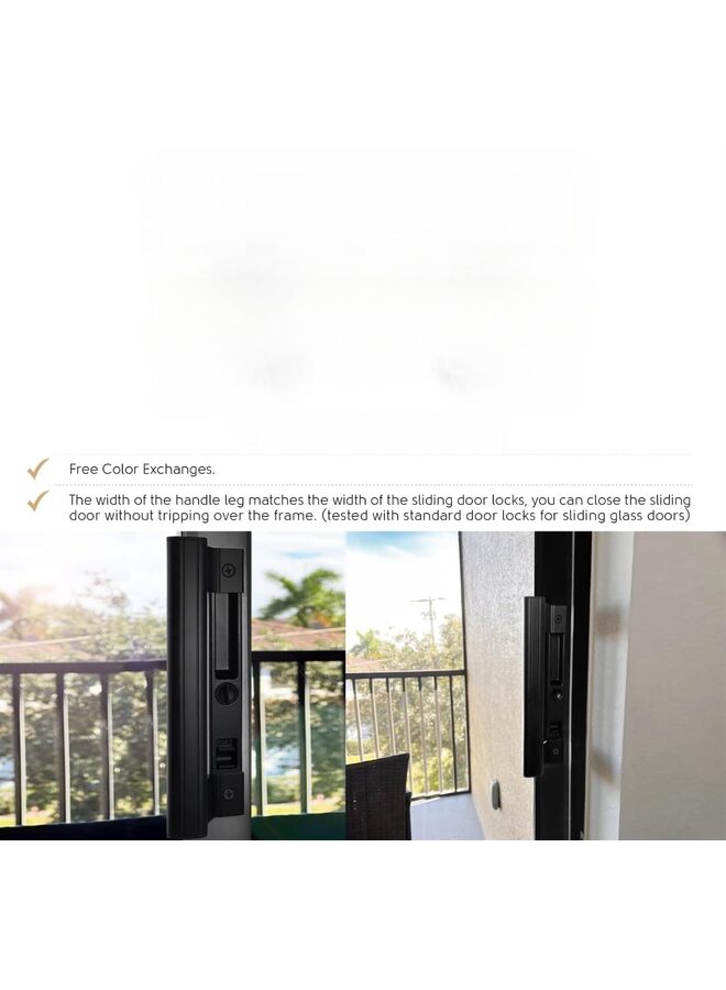 Sliding Door Handle Pull – New Update Sliding Glass Door Pull Handle 6-5/8" for Old or Damage Patio Door - Easily –for Right- or Left- (Color : CHAMPAGNE) - Image 5