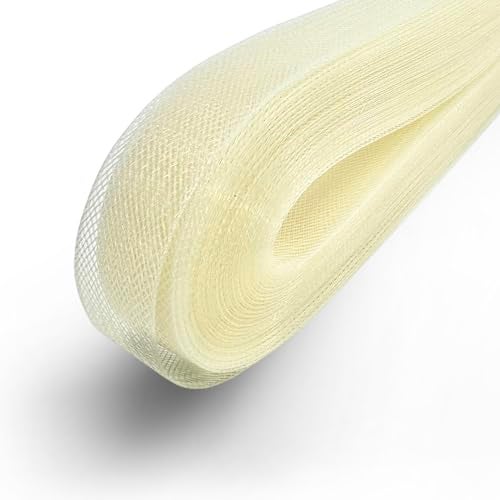 TOP TRIMMING TopTrimming Ivory Horsehair Braid (Ivory Stiff (50yd), 1") - Image 1
