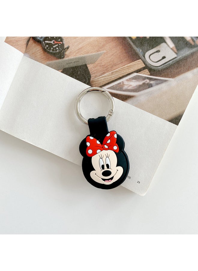 Generic - Customized Processing For Airtag Protective Case For Apple Airtag Protective Case Silicone Case Keychain Positioning-Color:Mi Ni - Image 1