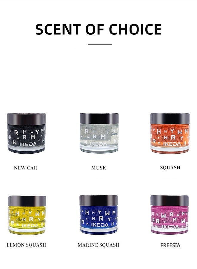 IKEDA منقي هواء السيارة | غير كهربائي | معطر هواء برائحة فريزيا قوي وطويل الأمد لملحقات السيارة للمنزل والمكتب والفان من إيكيدا، تنقية هواء على مدار 24/7 - Image 3