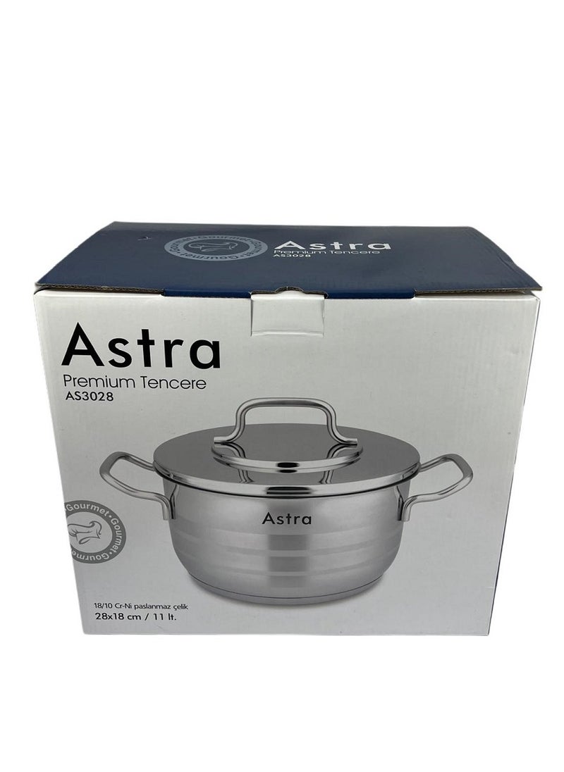 ASTRA Premium Stainless Steel Casserole 28x18 cm 11L – Perfect for Large Family Meals, Roasts, Casseroles & More - pzsku/Z54AAA169D05BD65FDD39Z/45/1741174981/cdfb352b-183a-4790-9ffc-6cbc7c921683