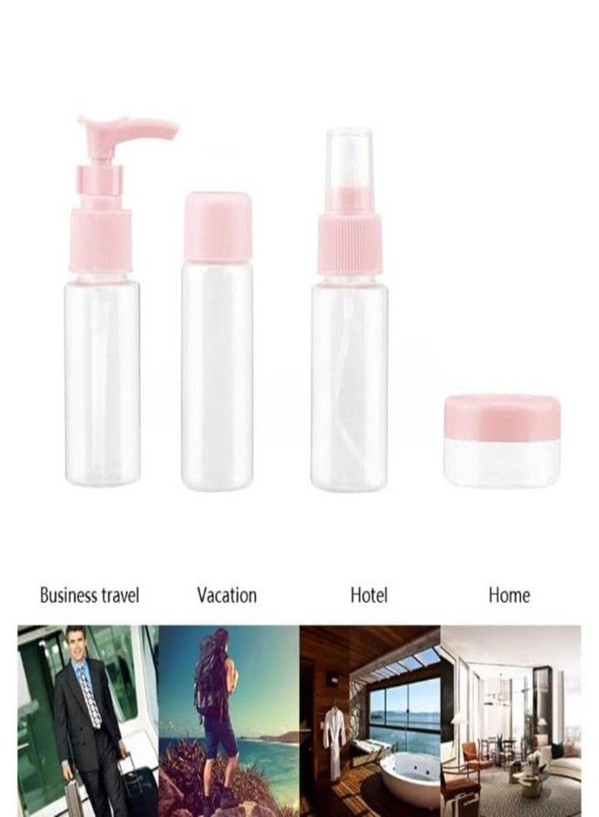 AJARVAR Travel Bottles Kit, Travel Cosmetics Bottles Set, Portable Multipurpose Cosmetics Toiletries Travel Refillable Bottles - for Storing Shampoo, Gel, Cream Jars, Lotion Dispenser-1 - Image 2