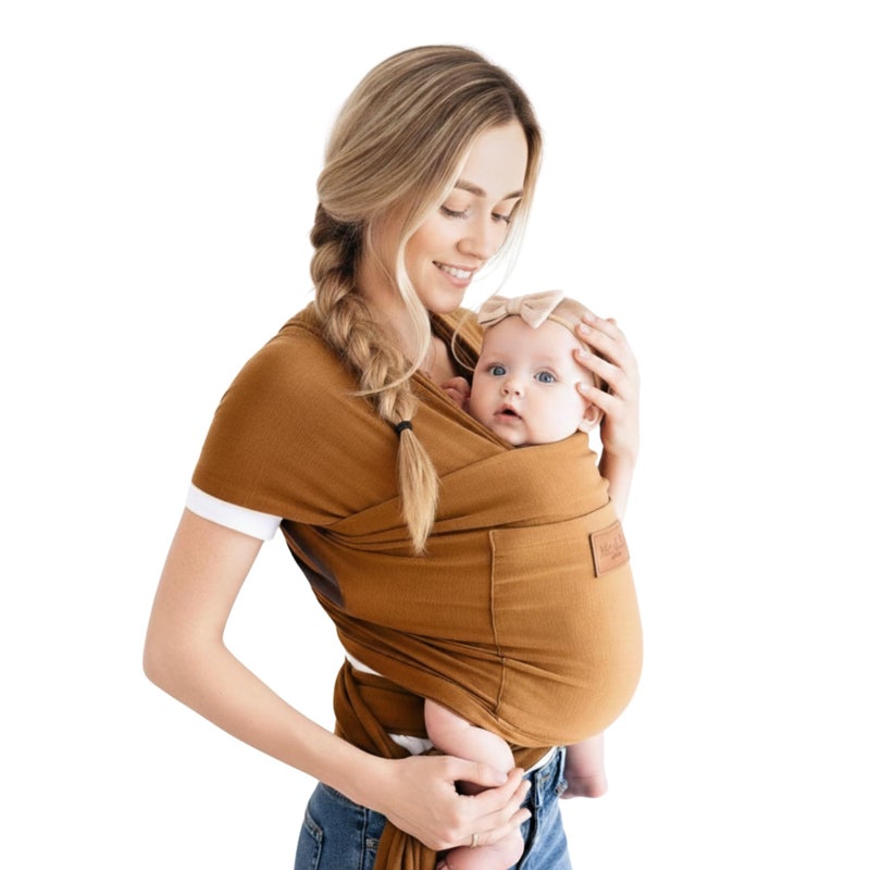 Max&So Baby Wrap Carrier - Premium Cotton Baby Carrier Wrap for Newborn to Toddler- Infant Carrier- Baby Holder One Size Fits All with Front Pocket by Max&so - Image 1