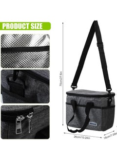 Generic Cooler Bag, Insulated Lunch Bag, Lunch Cool Bags, Insulated Picnic Bag, Large Thermal Lunch Box Bag Waterproof & Reusable & Leakproof, for Men, Women, Beach Picnic Camping Travel  - Image 2