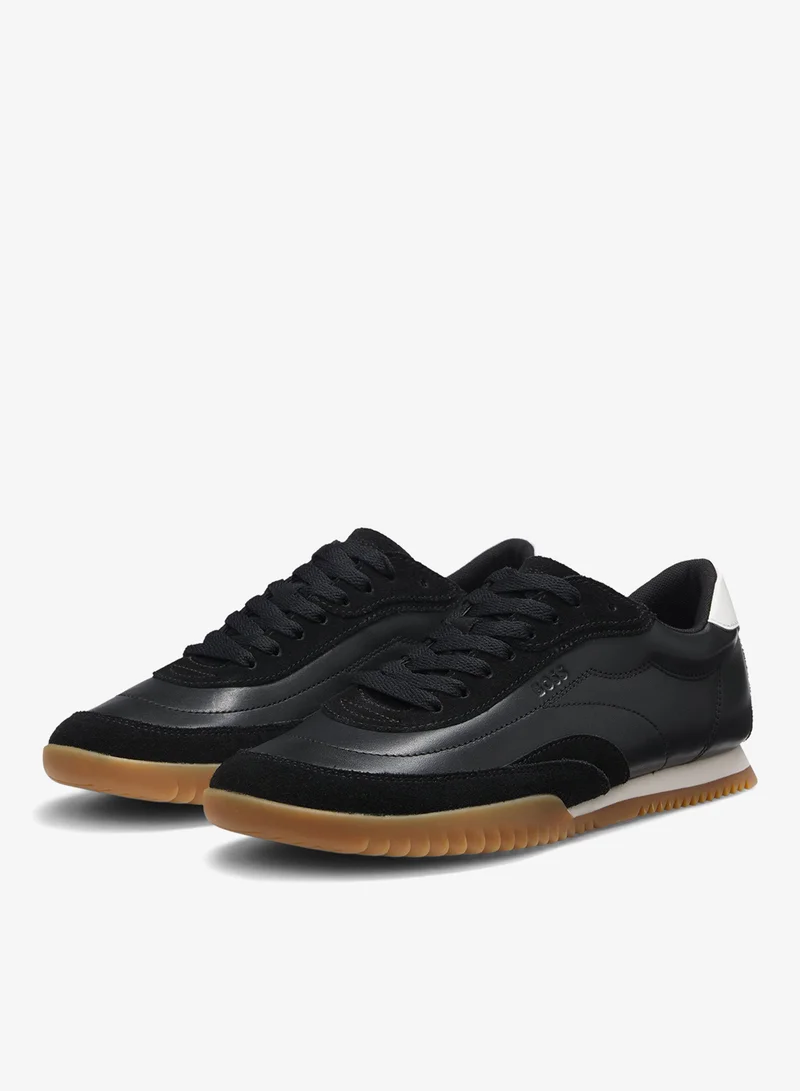 BOSS Trainers in leather and suede