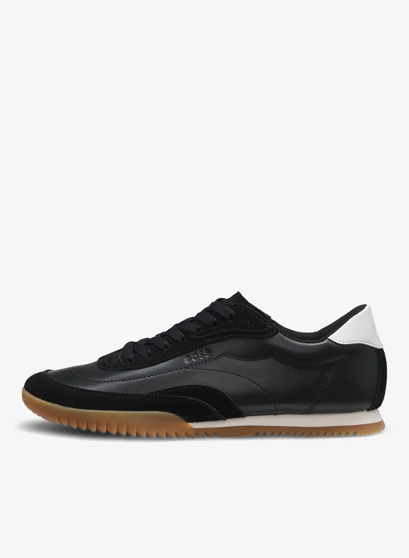BOSS Trainers in leather and suede