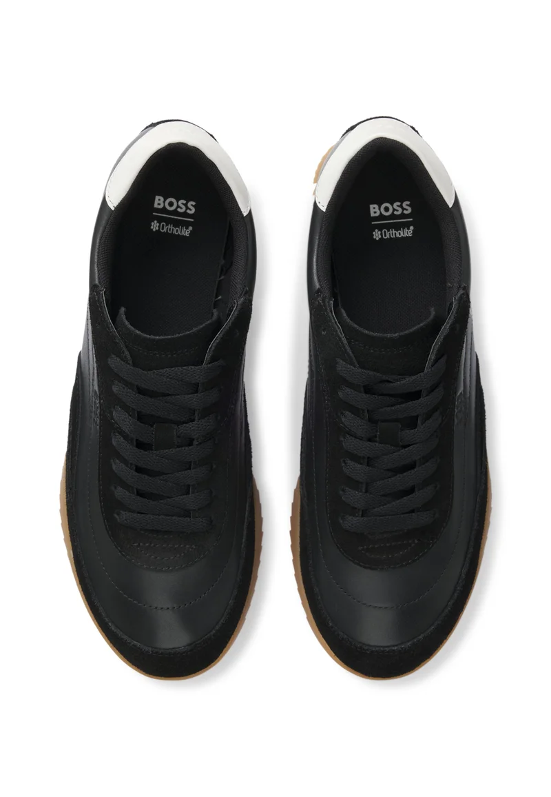BOSS Trainers in leather and suede