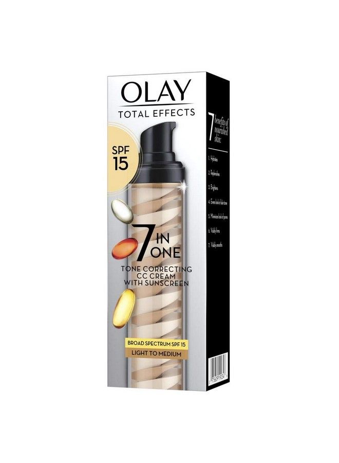 Olay كريم تصحيح لون البشرة Total Effects Tone Correcting CC SPF 15 سعة 1.7 أونصة سائلة - Image 4