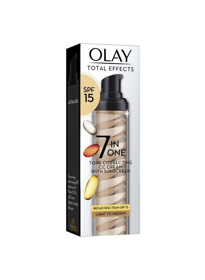 Olay كريم تصحيح لون البشرة Total Effects Tone Correcting CC SPF 15 سعة 1.7 أونصة سائلة - Image 3