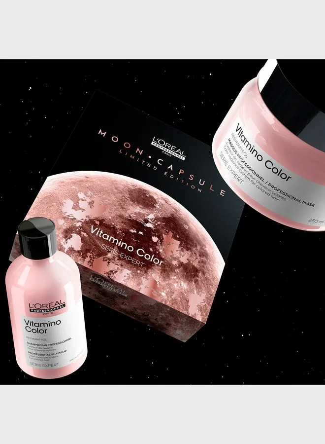 L'Oréal Professionnel Loreal Professionnel Vitamino Color Moon Capsule Duo Gift Set, For Color-Treated Hair, SERIE EXPERT, 300 ml & 250 ml