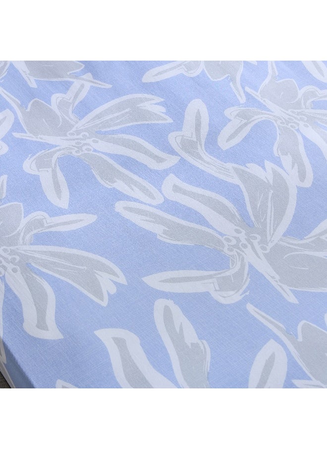 Home Box Malta Evelyn Printed Cotton Twin Flat Sheet - 170x260 cm  - Image 5