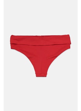 women'secret Women Ring Bikini Bottom, Red  - Image 2