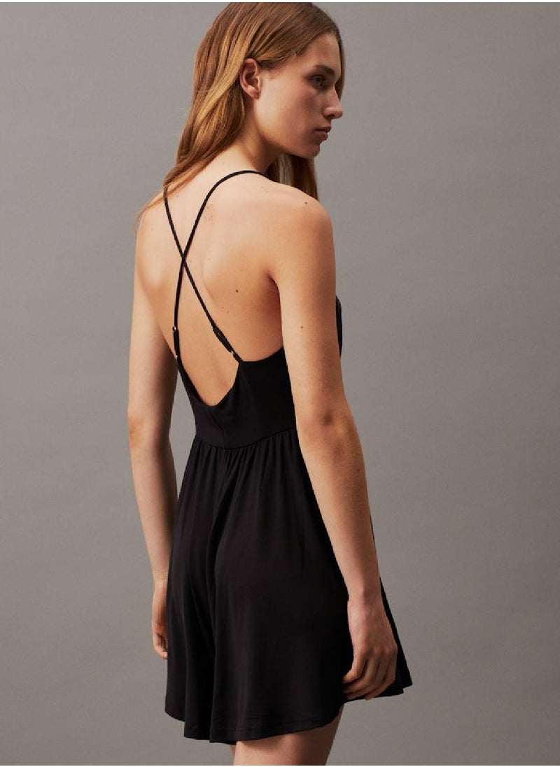 Calvin Klein Jeans Women's Soft Modal Jersey Jumpsuit -  soft stretch jersey, Black  - Image 2