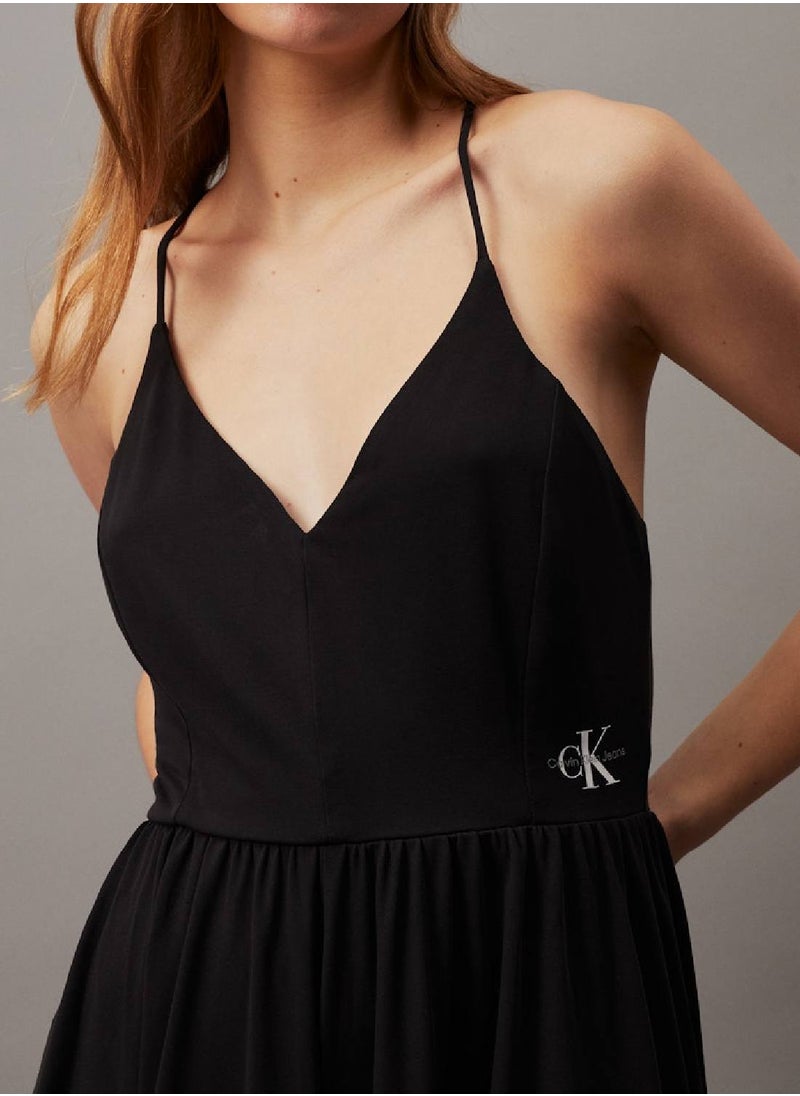 Calvin Klein Jeans Women's Soft Modal Jersey Jumpsuit -  soft stretch jersey, Black  - Image 3