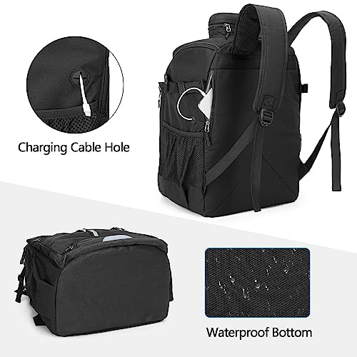 GOBUROS Swim Backpack for Swimmers, Swim Equipment Bag with Additional PVC Transparent Bag for Workout Gear, Swimming Backpack for Swimming, Pool, Beach and Gym, Black - Image 4