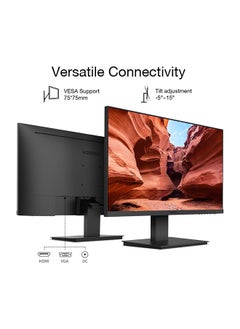 24 Inch Computer Monitor Full HD 1920 x 1080p VA Display 75Hz 3000:1 Contrast Ratio with HDMI, VGA, Frameless, 75 x 75 mm VESA Mountable, Ergonomic Tilt, Black - pzsku/Z54AAE3C87568B539FA49Z/45/_/1704899247/c33709ae-421e-4981-89e2-700cff892e4f