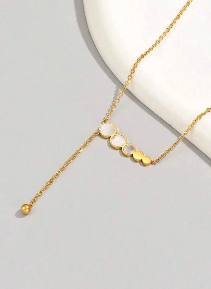 Elegant Women’s Necklace Made Of Stainless Steel Coated With Gold In A Modern And Chic Design - Image 5