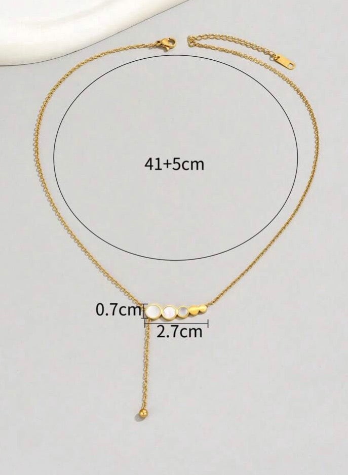 Elegant Women’s Necklace Made Of Stainless Steel Coated With Gold In A Modern And Chic Design - Image 4