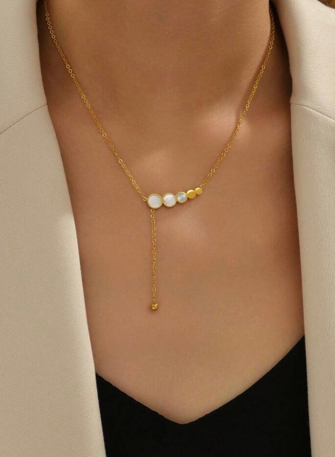 Elegant Women’s Necklace Made Of Stainless Steel Coated With Gold In A Modern And Chic Design - Image 1