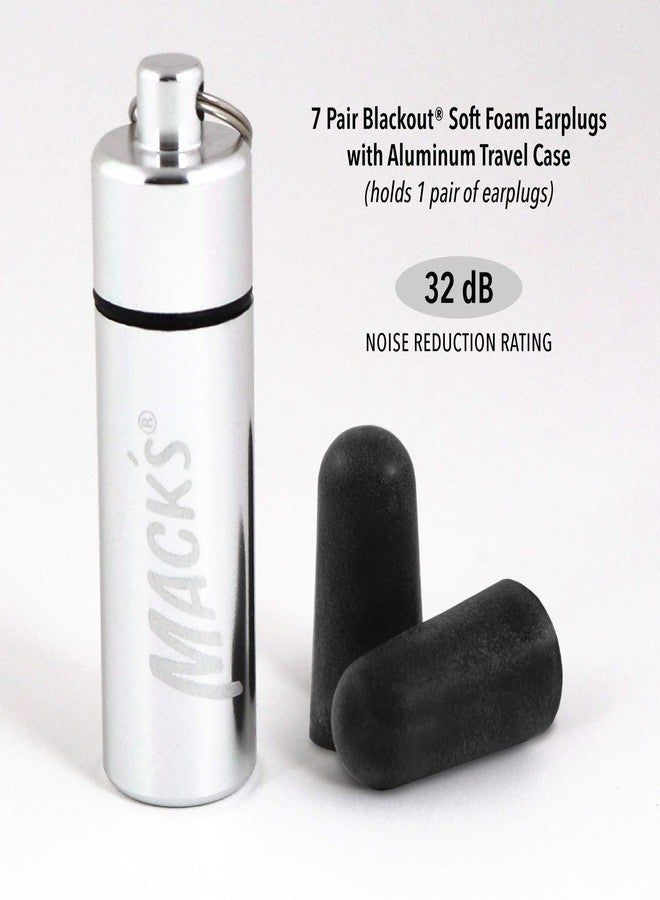 Mack's Blackout Soft Foam Earplugs, 7 Pair with Travel Case - 32 dB Highest NRR, Comfortable Ear Plugs for Concerts, Jam Sessions, Nightclubs, Loud Events and Shooting Sports - Image 2