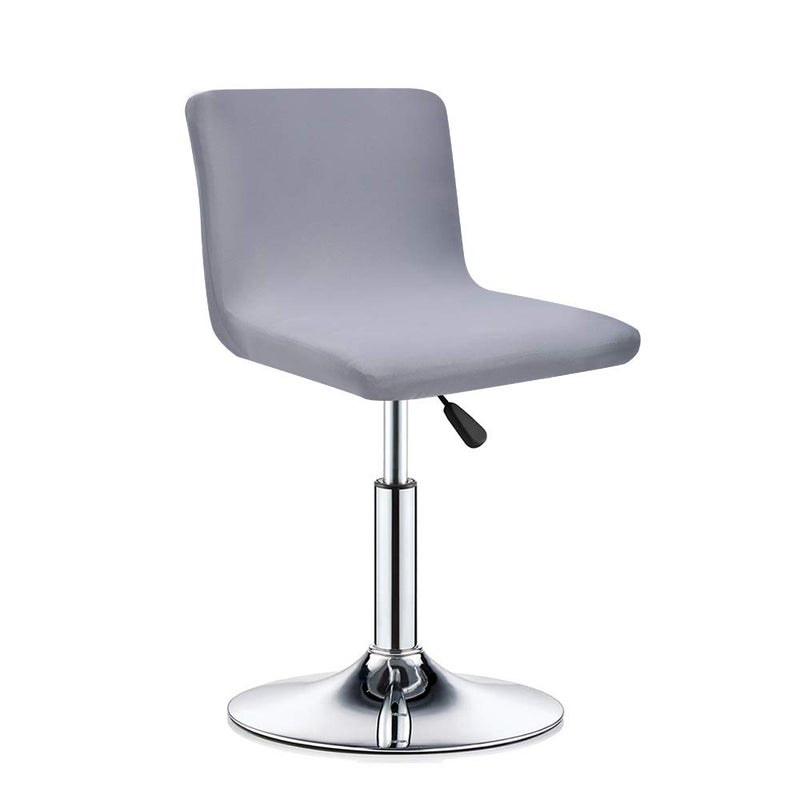 Deisy Dee Deisy Dee Stretch Chair Cover Slipcovers for Low Short Back Chair Bar Stool Chair C114 Light Grey