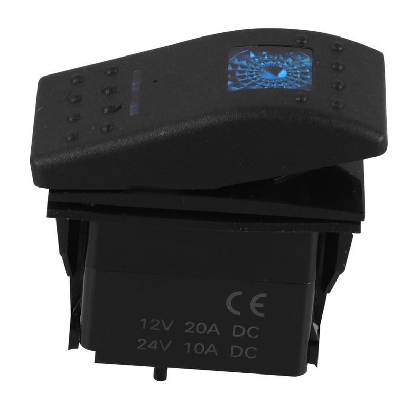 Mobestech Rocker Switch with LED Light Terminal Durable Material Easy Installation for Yachts and RVs Off Toggle Control - Image 2