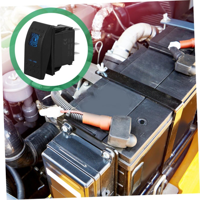 Mobestech Rocker Switch with LED Light Terminal Durable Material Easy Installation for Yachts and RVs Off Toggle Control - Image 5