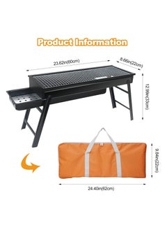 Arabest Collapsible Barbecue Grill,Camping picnic Grill,collapsible portable barbecue kit,comes with organizer for house parties,outdoor cooking,picnics and camping 23.62 x 8.66 x 13 inches  - Image 2