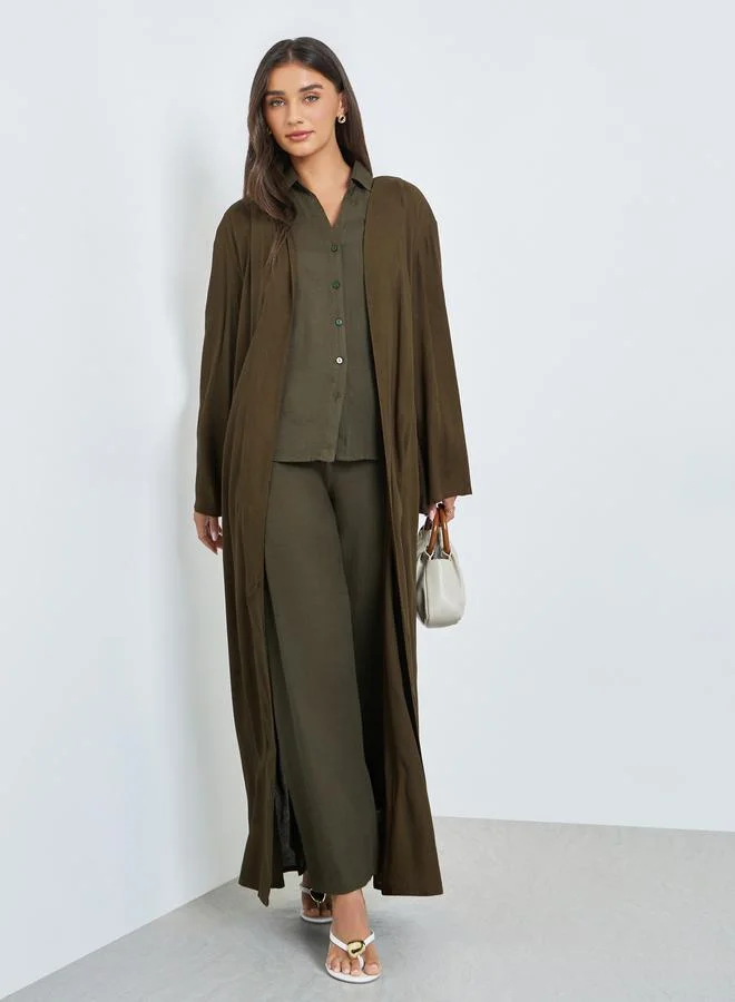 ستايلي كيمونو مفتوح من الأمام بقصة عادية