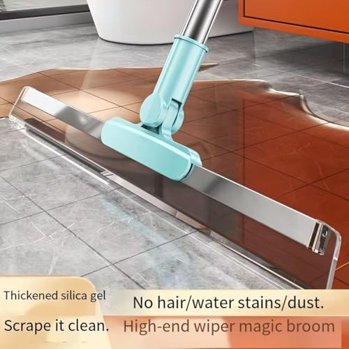 TECH LOGO ELECTRONICS 50 Inch Floor Wiper for Home Cleaning Heavy Duty,180 Rotational Extendable Upto 110 Cm Wiper, Perfect for Bathroom and Kitchen Floors, Stainless Steel Extendable Handles Cleaning Tool. - Image 2